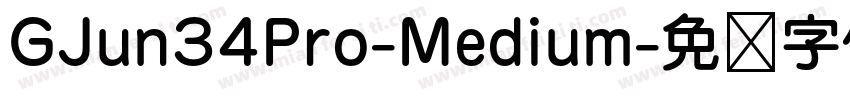 GJun34Pro-Medium字体转换