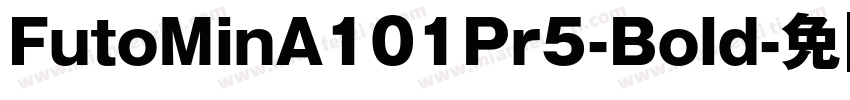 FutoMinA101Pr5-Bold字体转换