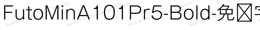 FutoMinA101Pr5-Bold字体转换