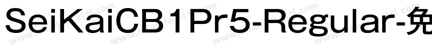 SeiKaiCB1Pr5-Regular字体转换