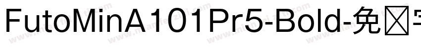 FutoMinA101Pr5-Bold字体转换