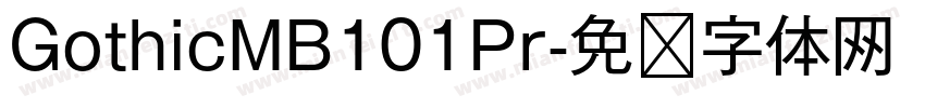 GothicMB101Pr字体转换