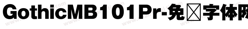 GothicMB101Pr字体转换