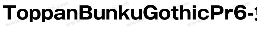 ToppanBunkuGothicPr6字体转换