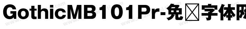 GothicMB101Pr字体转换
