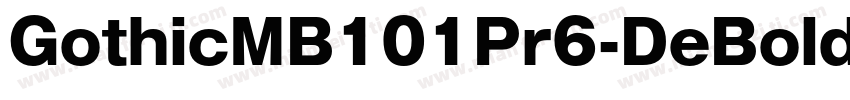 GothicMB101Pr6-DeBold字体转换