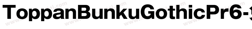 ToppanBunkuGothicPr6字体转换