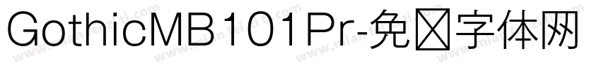 GothicMB101Pr字体转换