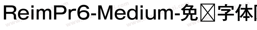 ReimPr6-Medium字体转换