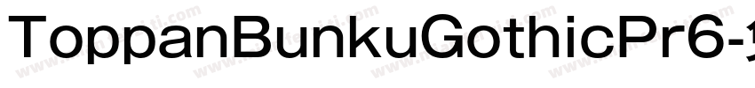 ToppanBunkuGothicPr6字体转换