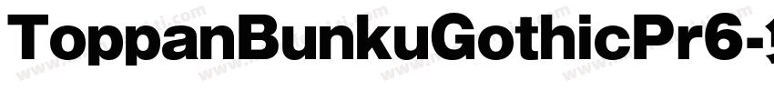 ToppanBunkuGothicPr6字体转换