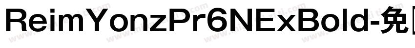 ReimYonzPr6NExBold字体转换