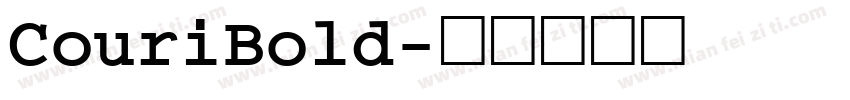 CouriBold字体转换
