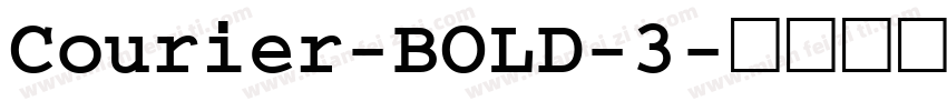 Courier-BOLD-3字体转换