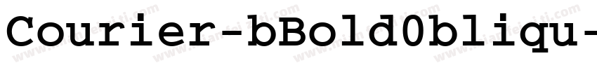 Courier-bBold0bliqu字体转换