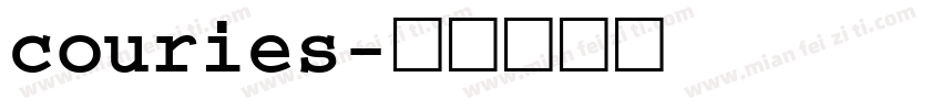 couries字体转换