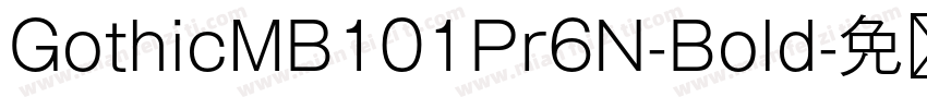 GothicMB101Pr6N-Bold字体转换