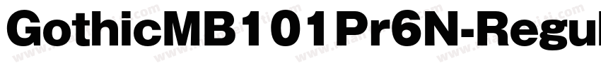 GothicMB101Pr6N-Regula字体转换