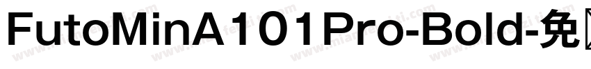 FutoMinA101Pro-Bold字体转换