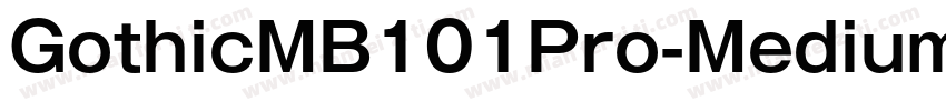 GothicMB101Pro-Medium字体转换