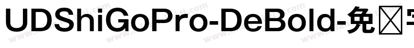 UDShiGoPro-DeBold字体转换