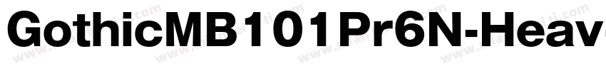 GothicMB101Pr6N-Heav字体转换