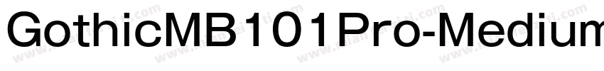 GothicMB101Pro-Medium字体转换