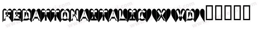 FedattonaItalic-X3Vd字体转换