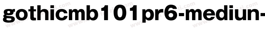 gothicmb101pr6-mediun字体转换