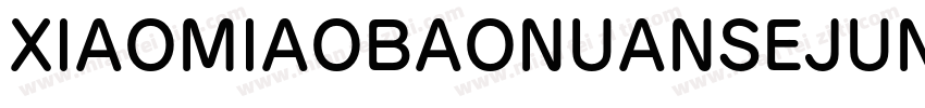 XIAOMIAOBAONUANSEJUN字体转换