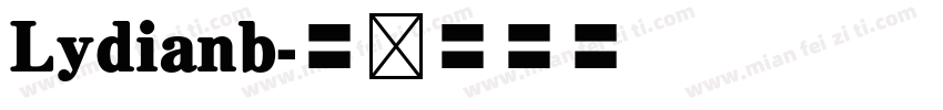 Lydianb字体转换