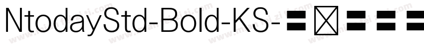 NtodayStd-Bold-KS字体转换