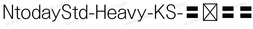NtodayStd-Heavy-KS字体转换