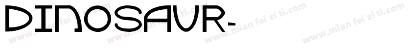 dinosaur字体转换