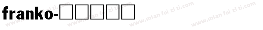 franko字体转换