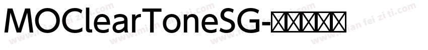 MOClearToneSG字体转换