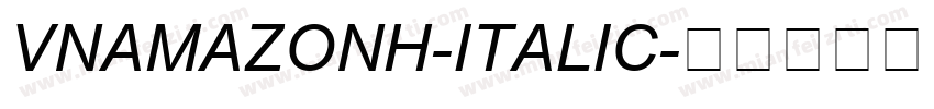 VNAmazonH-Italic字体转换