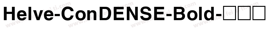 Helve-ConDENSE-Bold字体转换