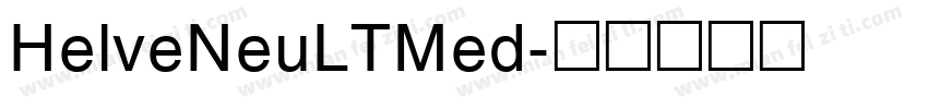 HelveNeuLTMed字体转换