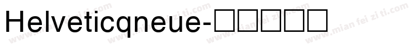 Helveticqneue字体转换