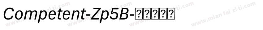 Competent-Zp5B字体转换