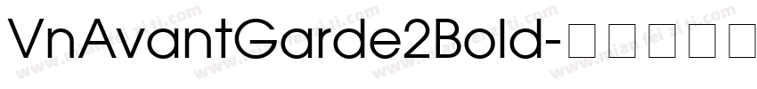 VnAvantGarde2Bold字体转换