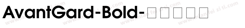 AvantGard-Bold字体转换