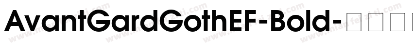 AvantGardGothEF-Bold字体转换