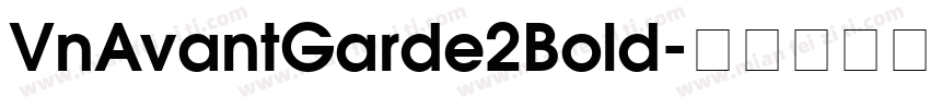 VnAvantGarde2Bold字体转换