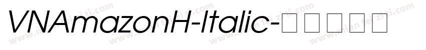 VNAmazonH-Italic字体转换