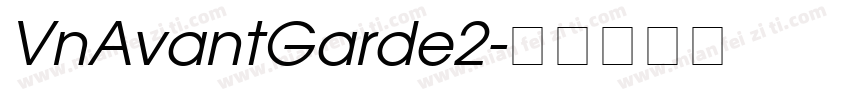 VnAvantGarde2字体转换