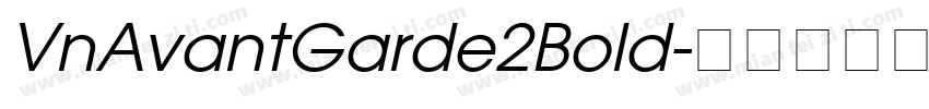 VnAvantGarde2Bold字体转换