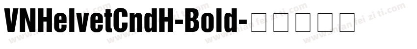 VNHelvetCndH-Bold字体转换