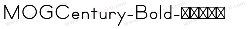 MOGCentury-Bold字体转换